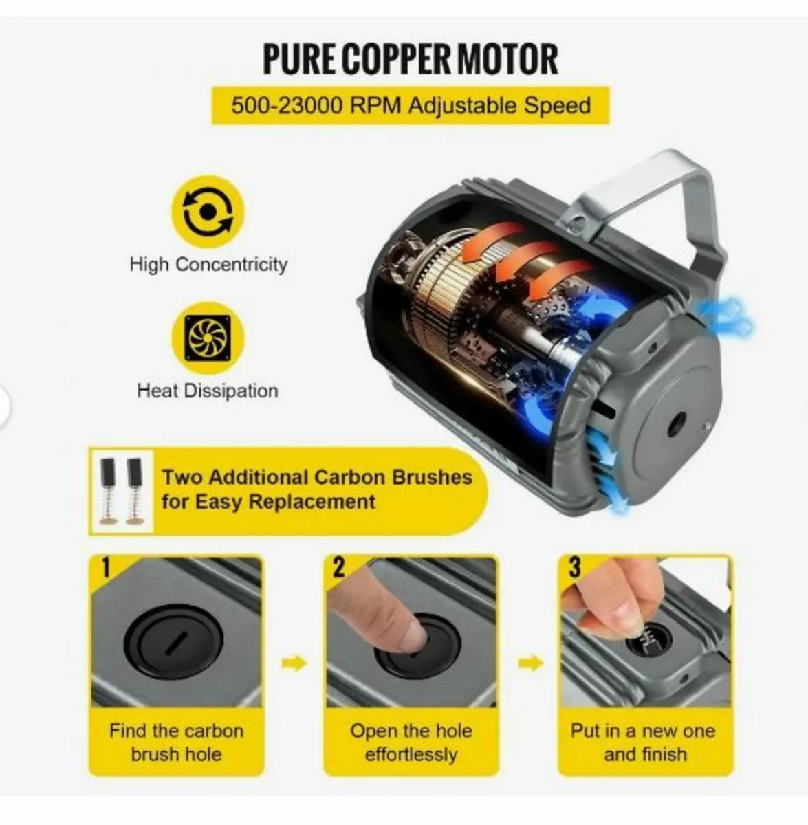 Flex Shaft Grinder 780W Rotary Tool - Image 3