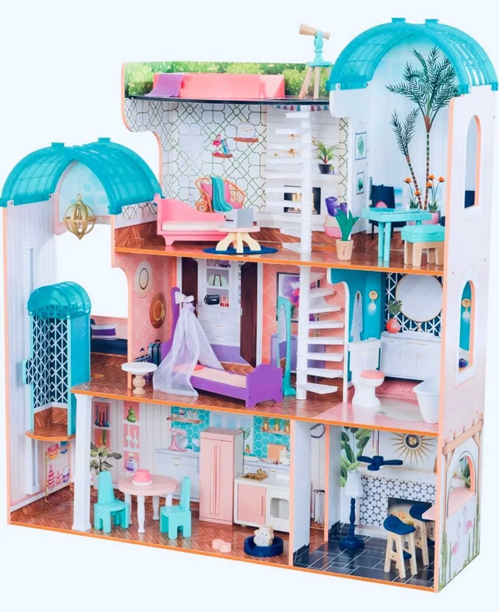 Kids Kraft - Wooden Dolls House - Image 1