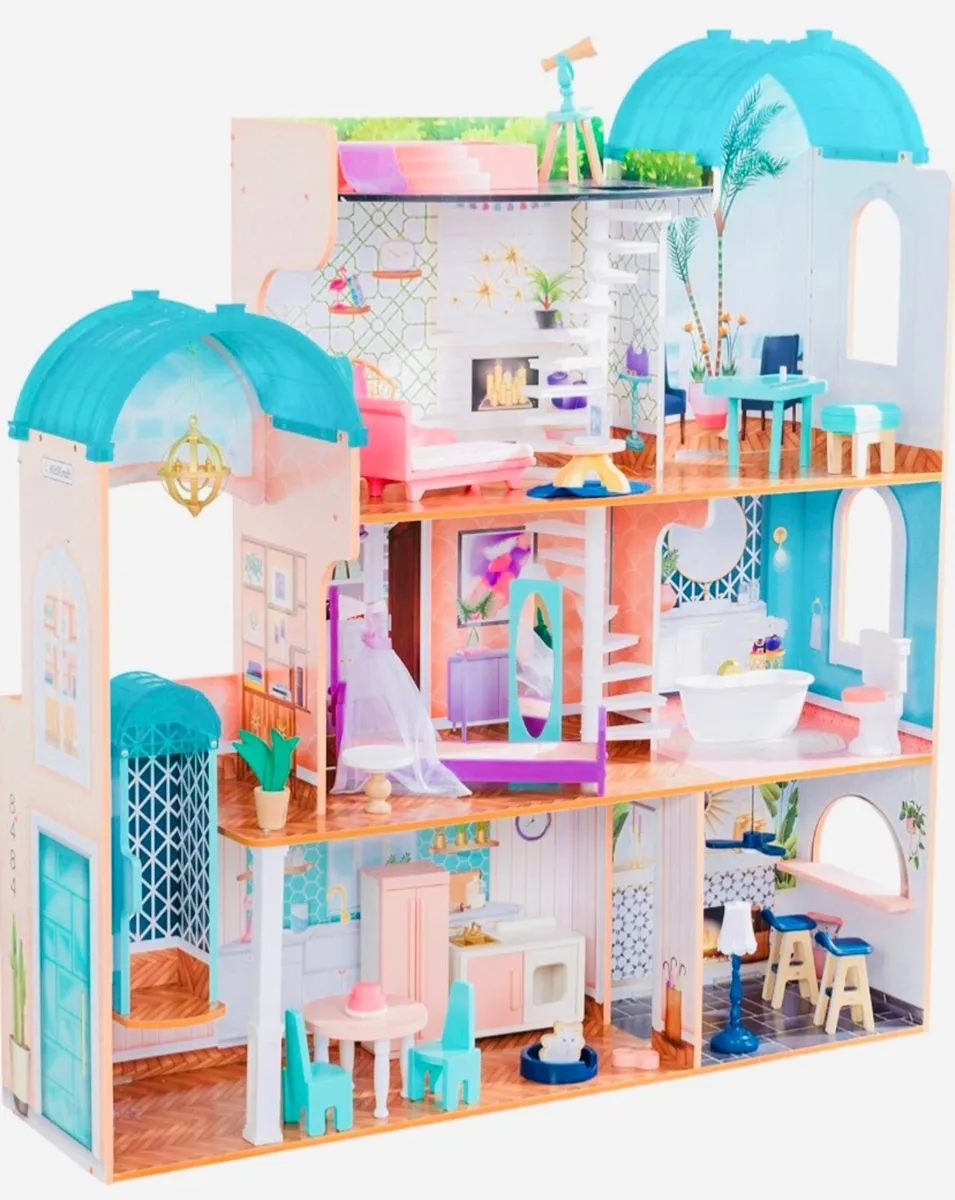 Kids Kraft - Wooden Dolls House - Image 2