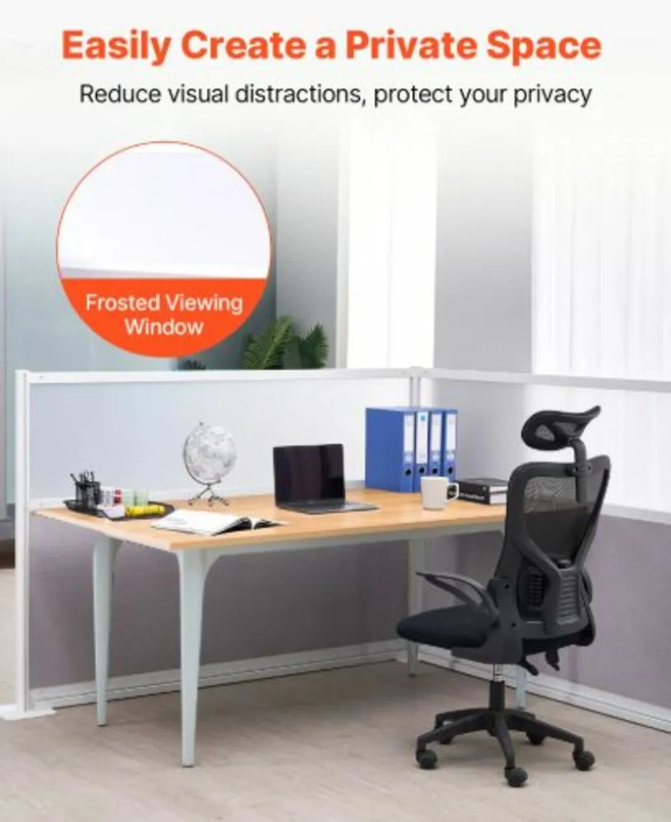 Office Divider Privacy Partitions, 2-Pack, 1.83m - Image 2