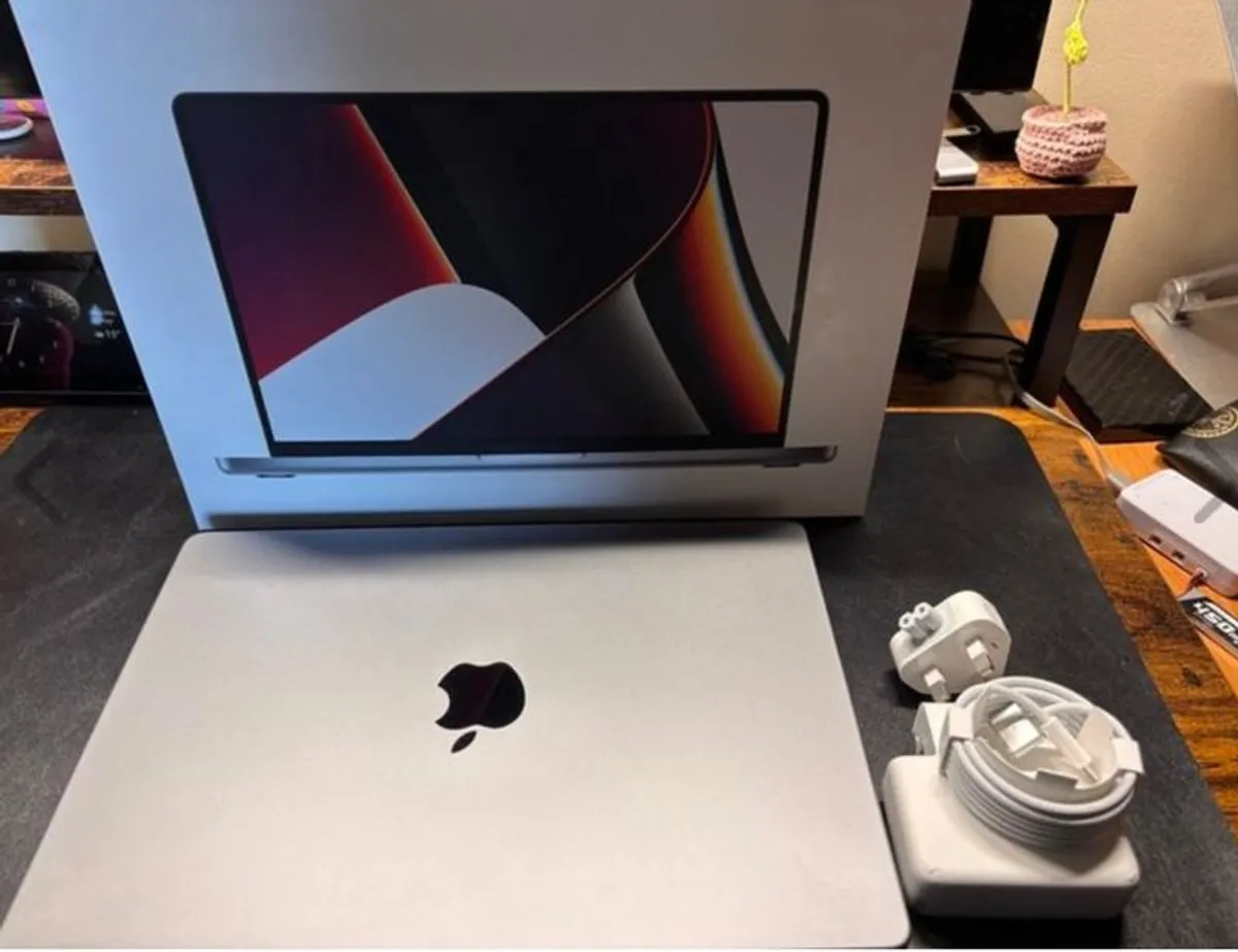 Apple MacBook Pro 14 inch (512GB SSD, M1 Pro, 32GB RAM) in Perfect condition - Image 1