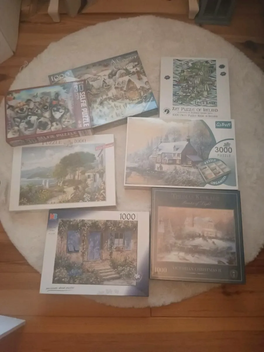 Jigsaw puzzles 7 all new unopened - Image 1