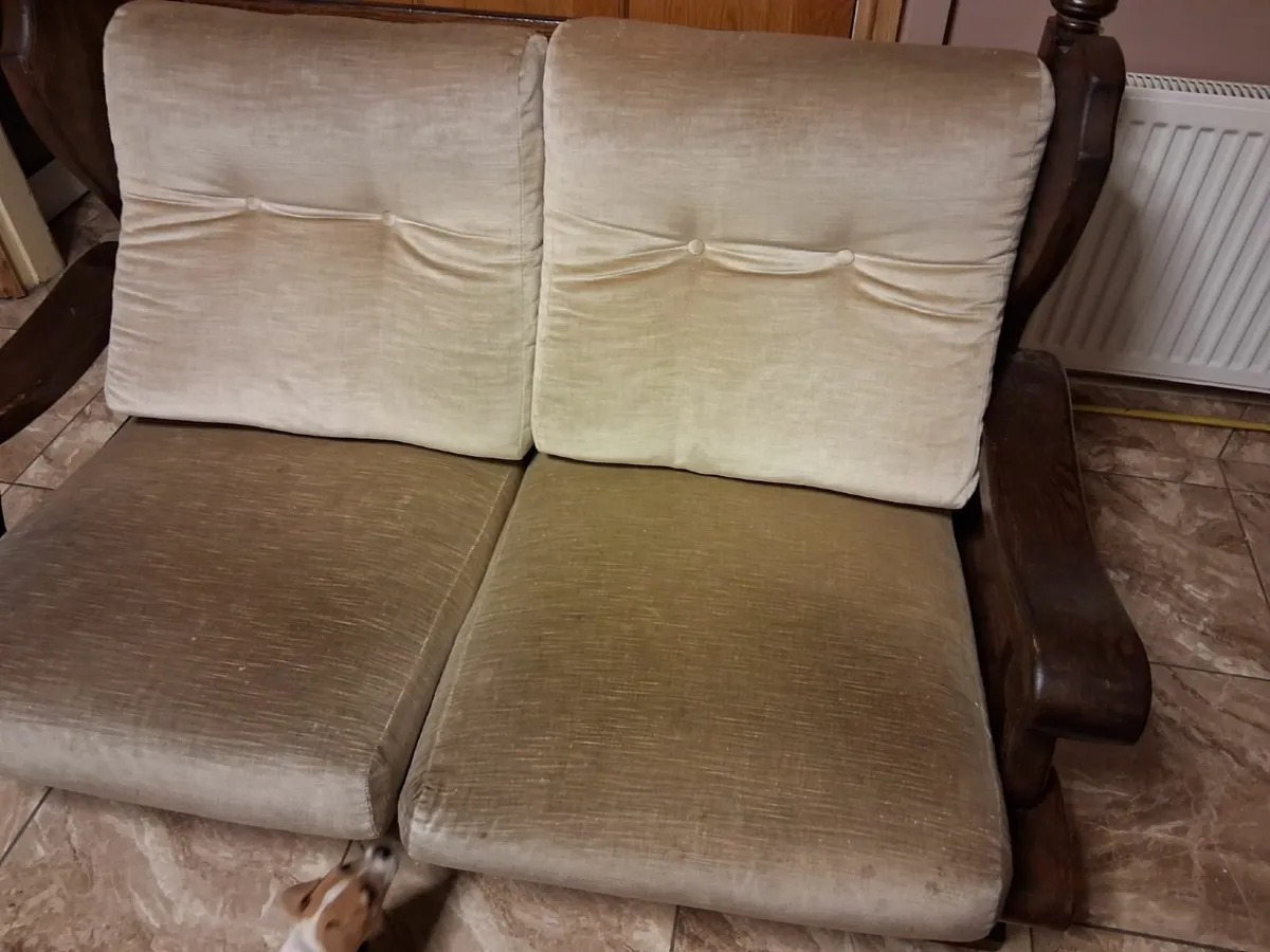 Solid timber Dutch furniture 2 seater couch - Image 3