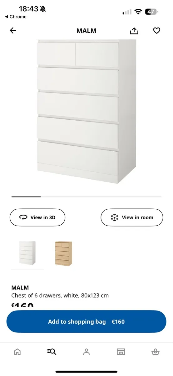Malm cupboard - Image 2
