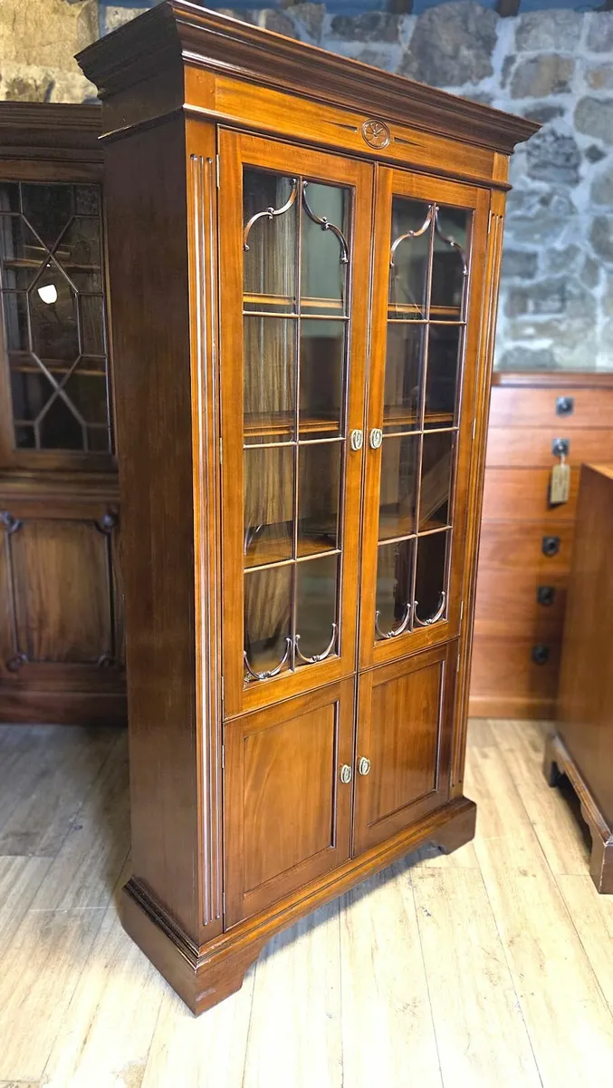 Tall Mahogany Bookcase - Image 2