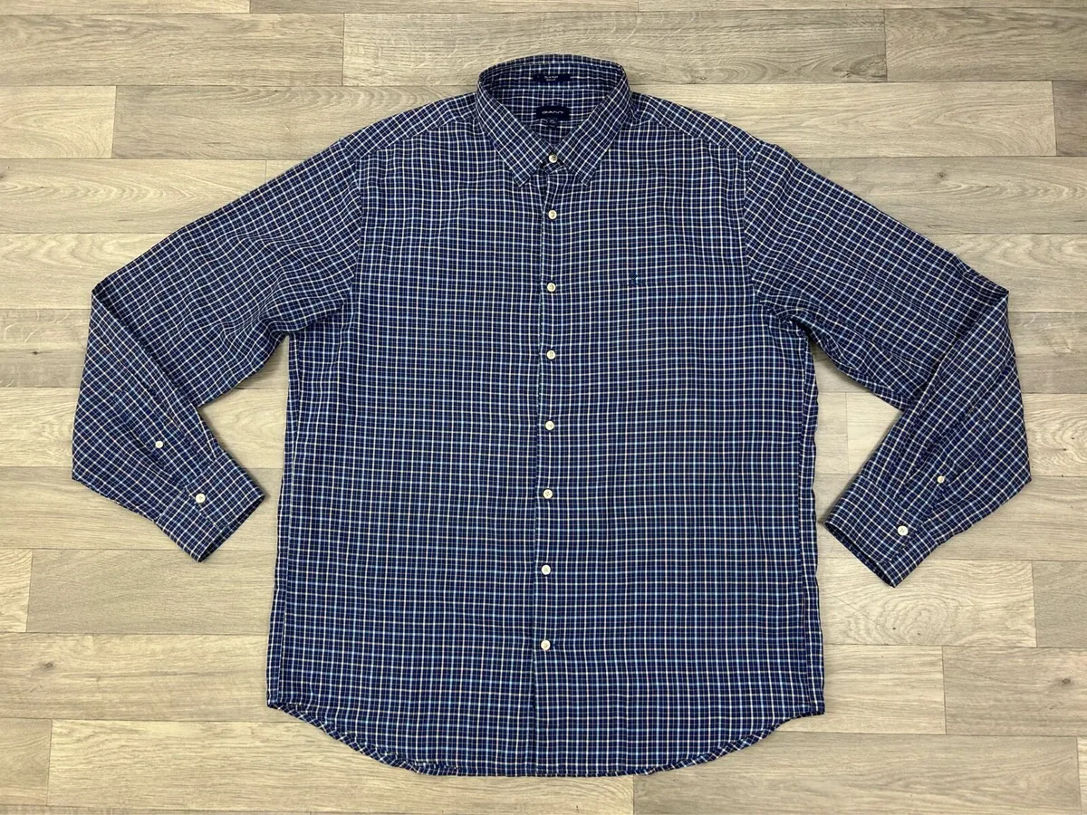 Gant Tech Prep Button Down Check Shirt Mens XXL - Image 1