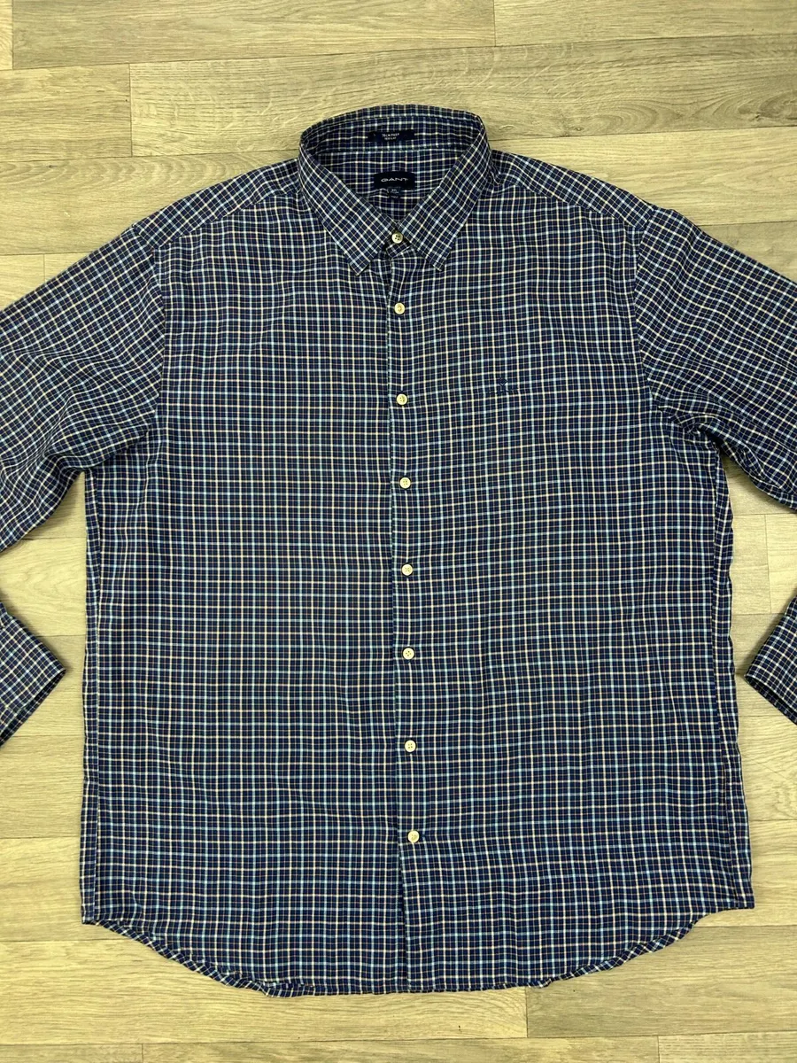 Gant Tech Prep Button Down Check Shirt Mens XXL - Image 2