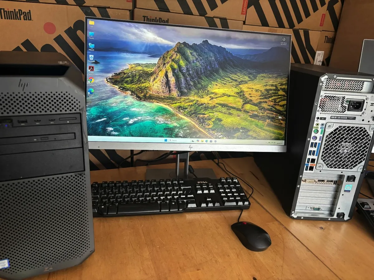 HP Z4 Complete Workstations-32GB-24" Screen-Delive - Image 3
