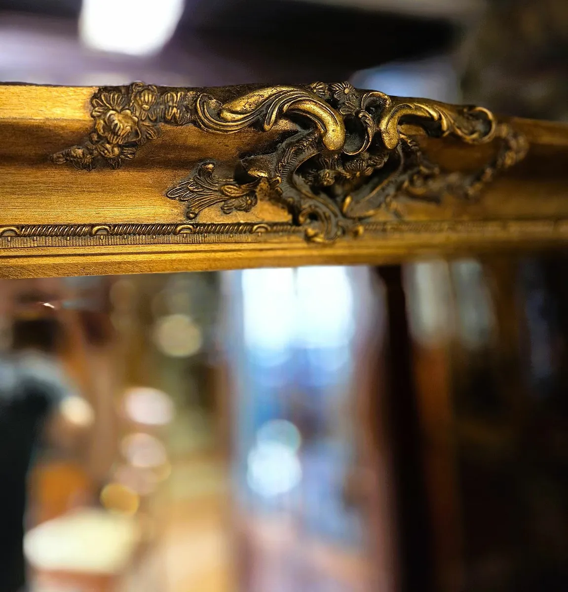 Very Large Vintage Gilt Mirror - Image 2
