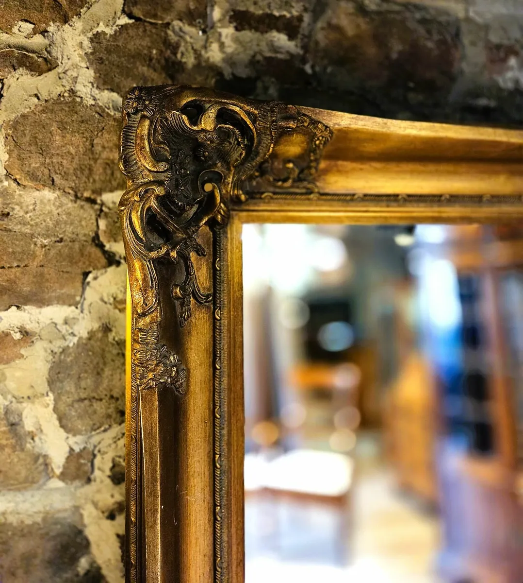 Very Large Vintage Gilt Mirror - Image 3