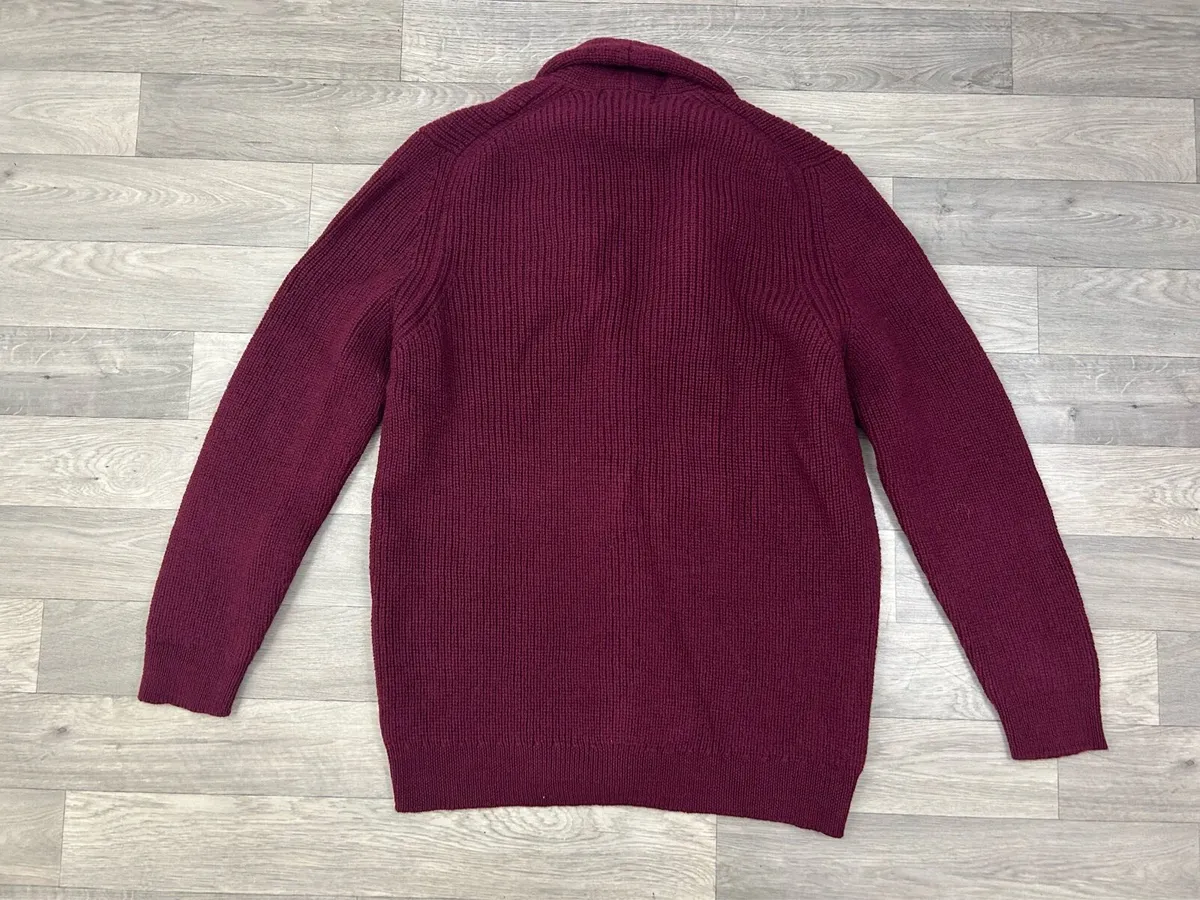 NEW Aran Crafts Chunky Merino Wool Cardigan XL - Image 4