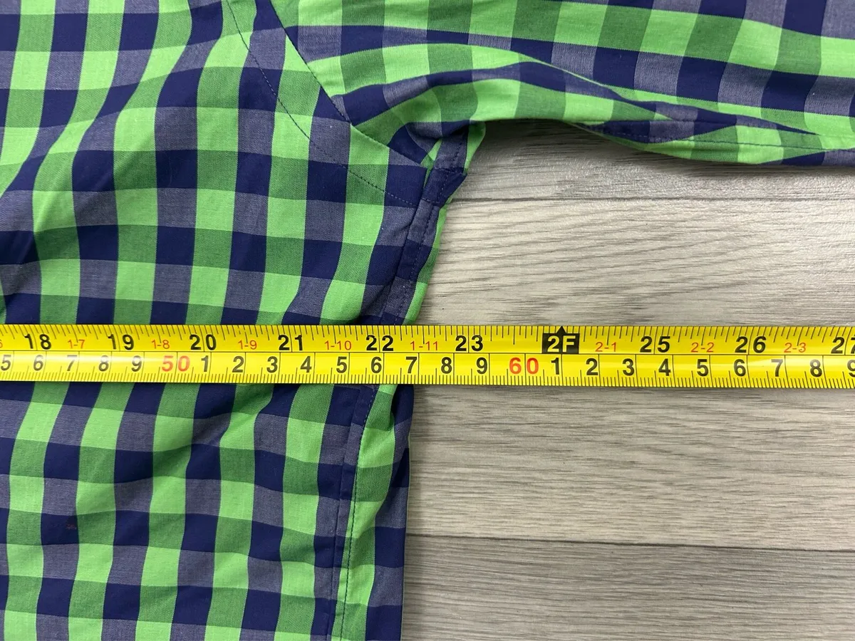 Eton Button Down Check Shirt Mens Large - Image 4