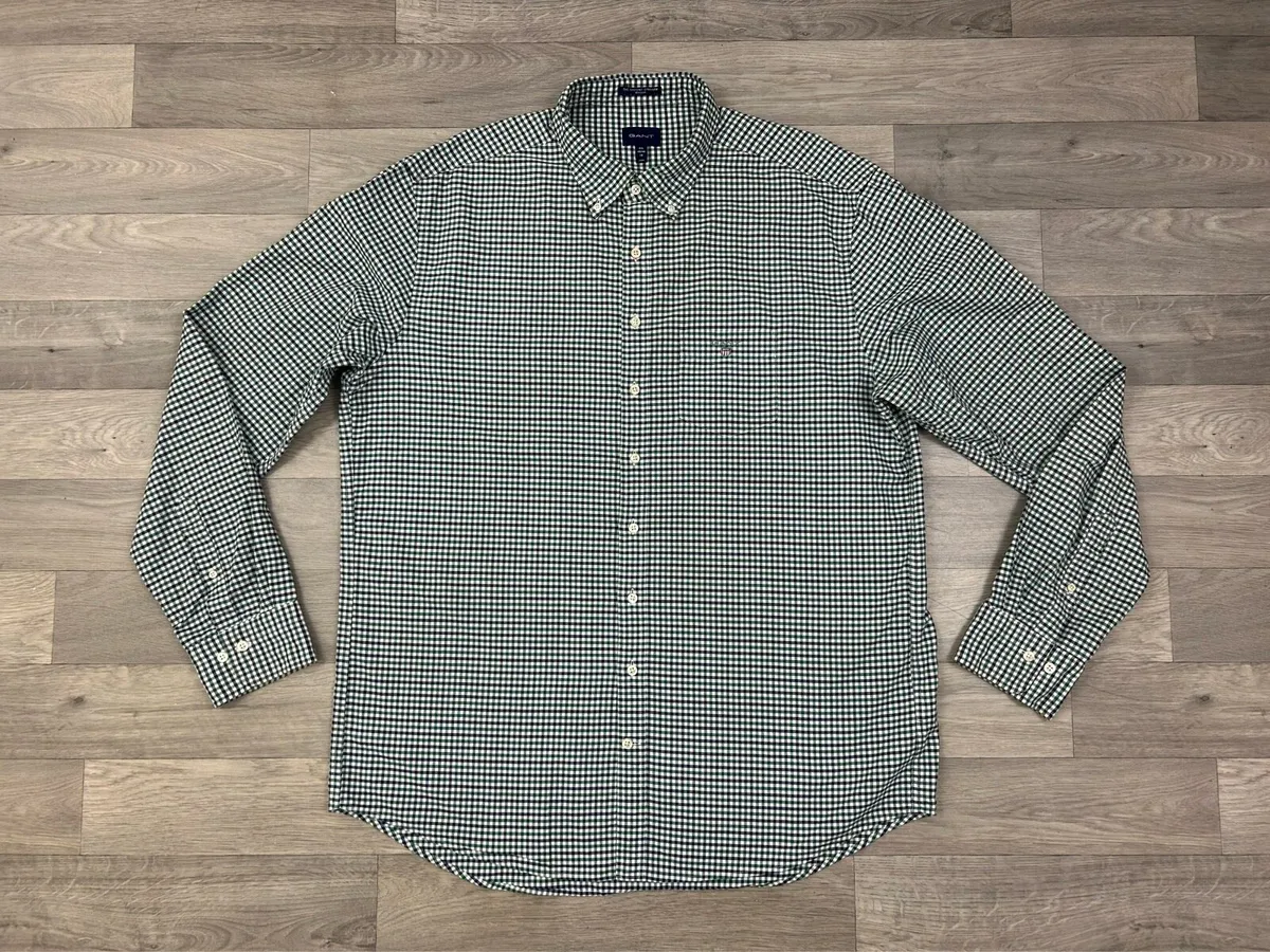 Gant Button Down Check Oxford Shirt Mens XXL - Image 1