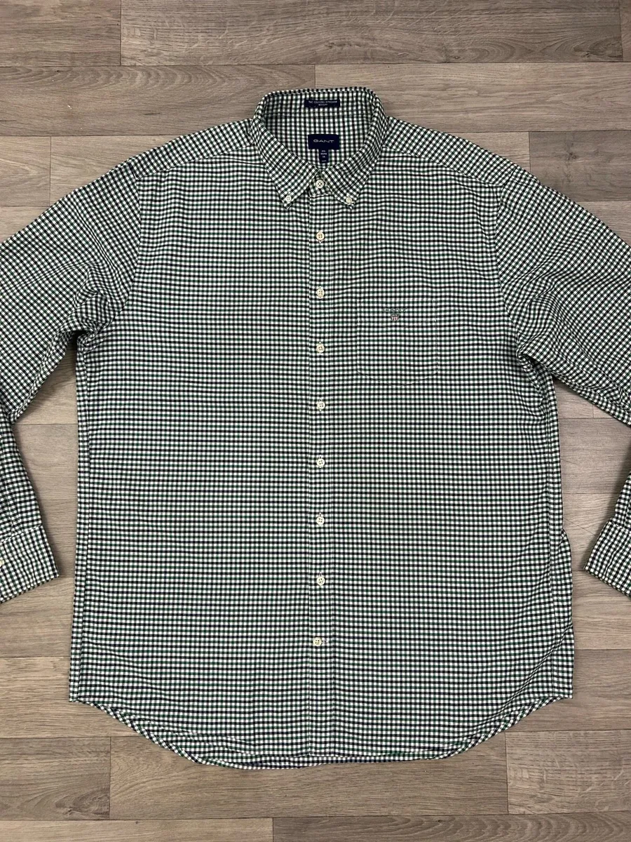 Gant Button Down Check Oxford Shirt Mens XXL - Image 2
