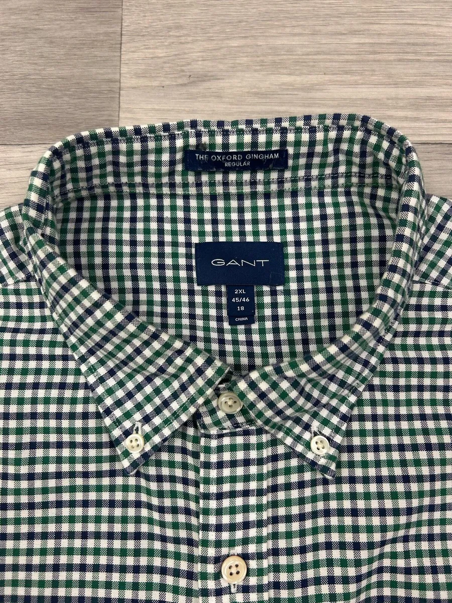 Gant Button Down Check Oxford Shirt Mens XXL - Image 4