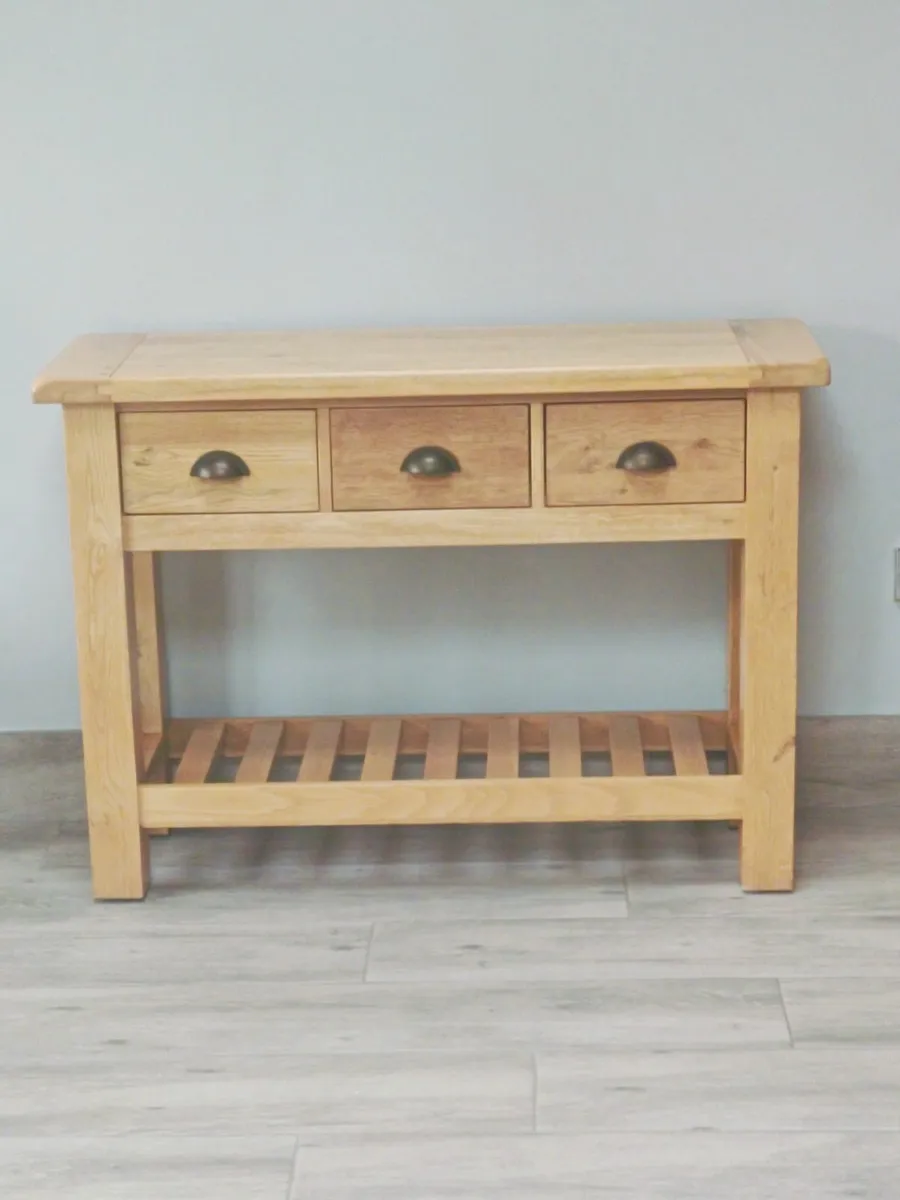 Console table solid oak - Image 1
