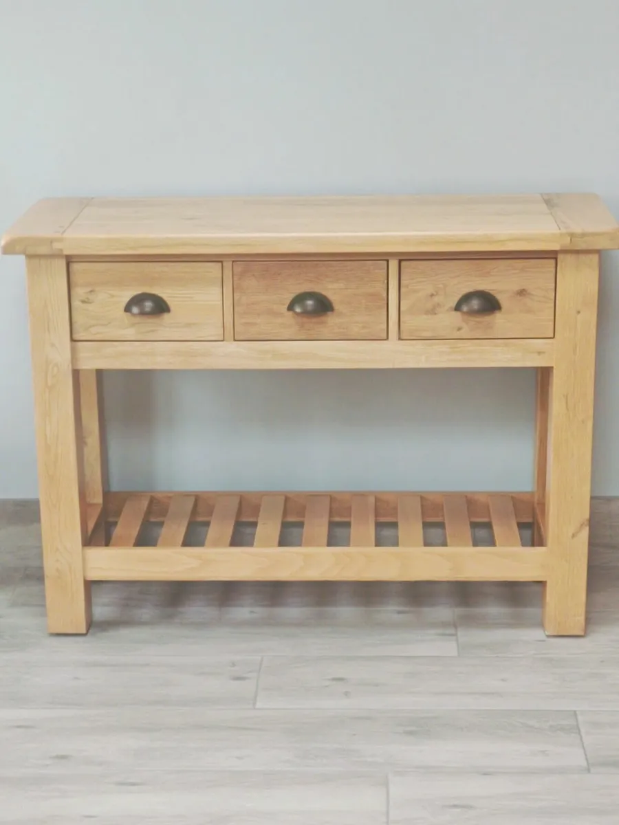 Console table solid oak - Image 2