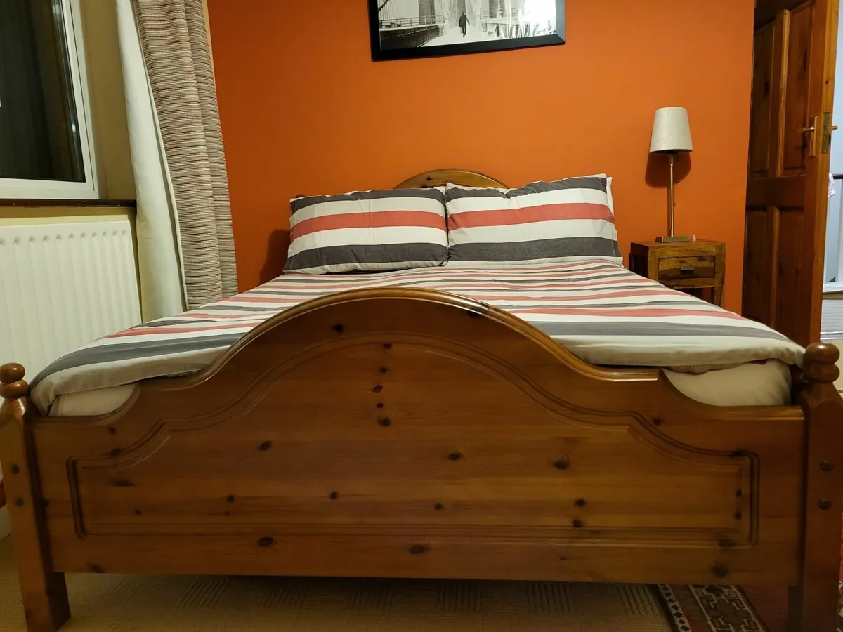 Double bed with mattress . - Image 1