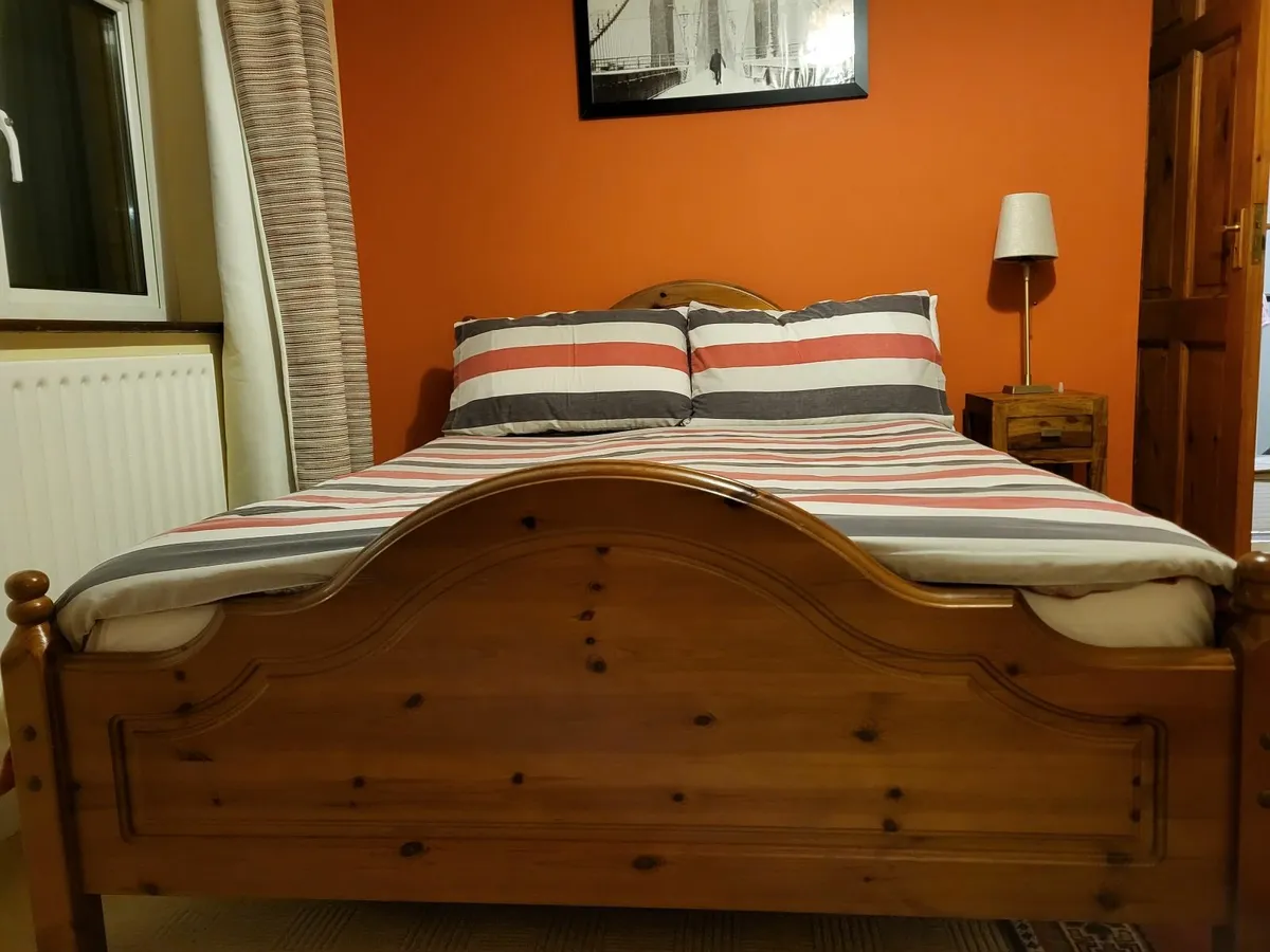 Double bed with mattress . - Image 2