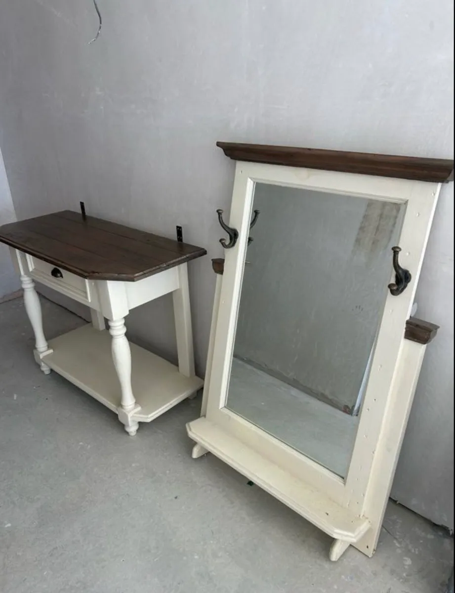 Hall Unit with Mirror & TV Cabinet - Image 1