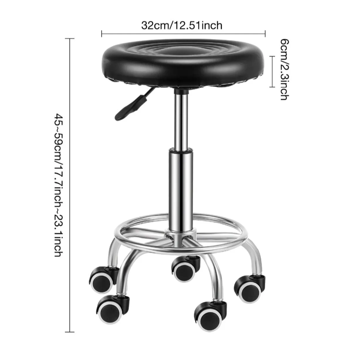 NEW Salon Stool Adjustable Lift Swivel Chair - Image 4