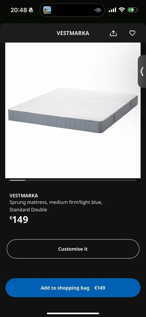 IKEA Vestmarka Mattress - Image 2