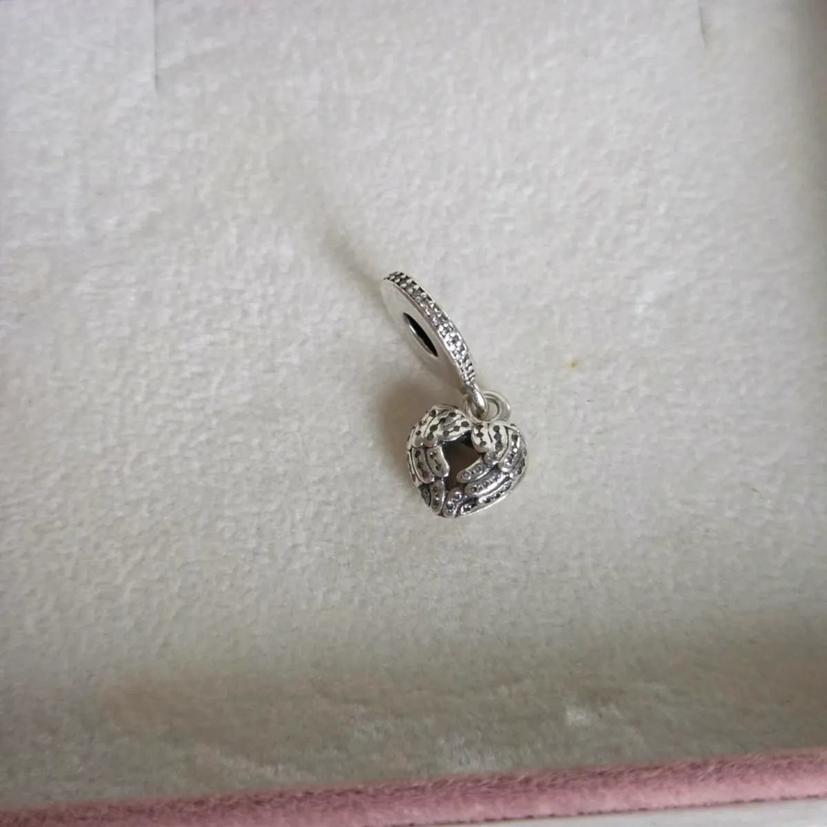 Pandora angel wings locket heart dangle charm p - Image 1