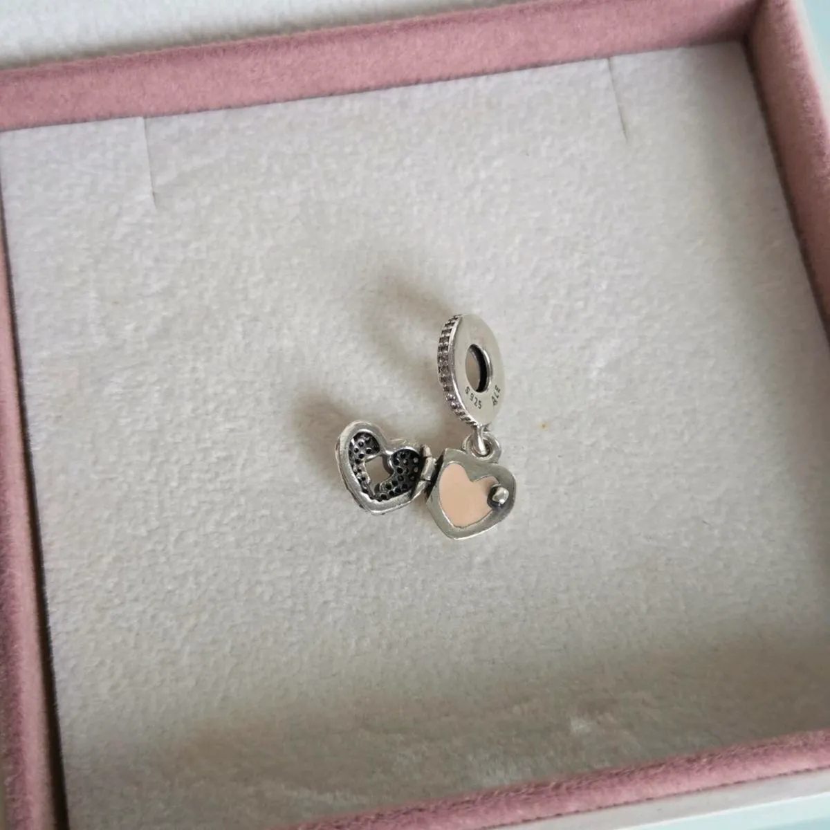 Pandora angel wings locket heart dangle charm p - Image 2