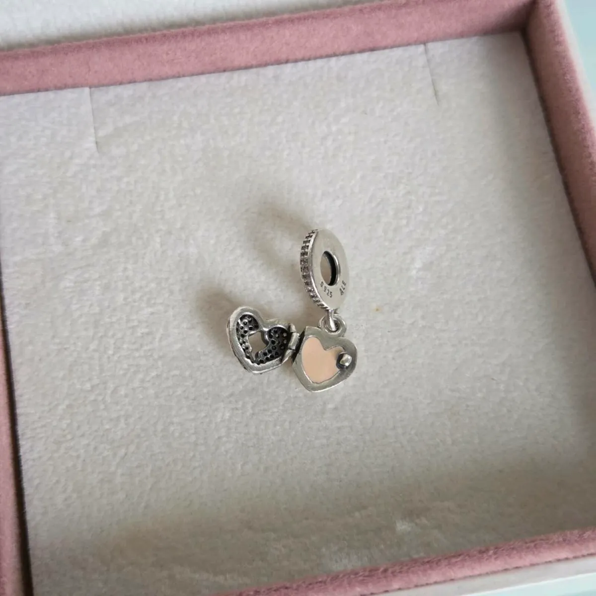 Pandora angel wings locket heart dangle charm p - Image 3