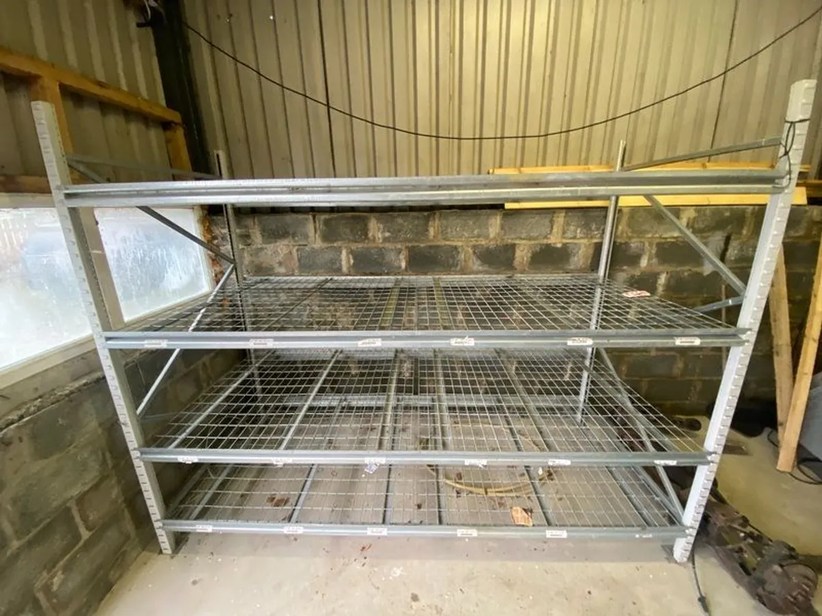 galvanised shelves/racking - Image 2