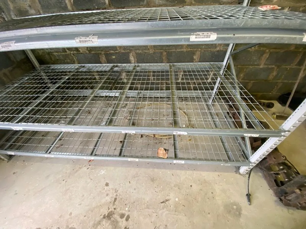 galvanised shelves/racking - Image 3
