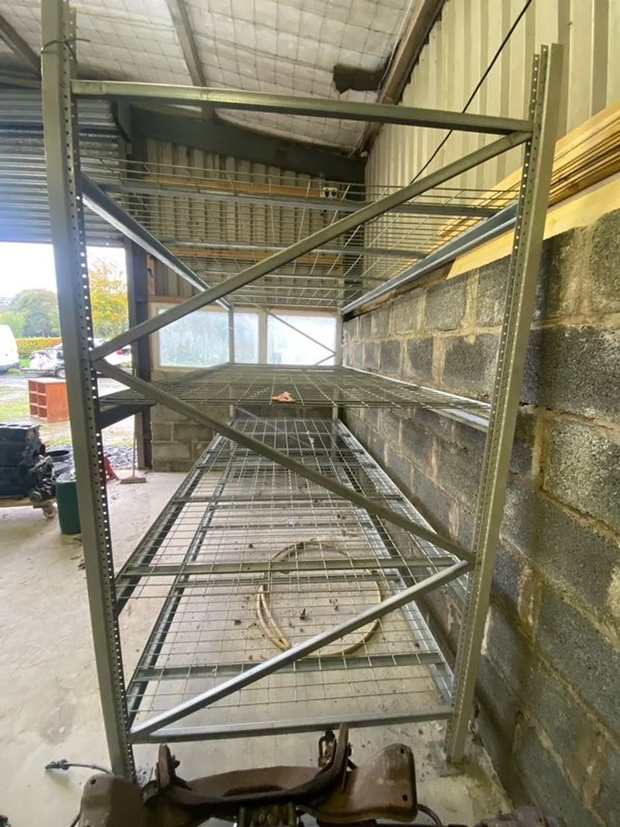 galvanised shelves/racking - Image 4