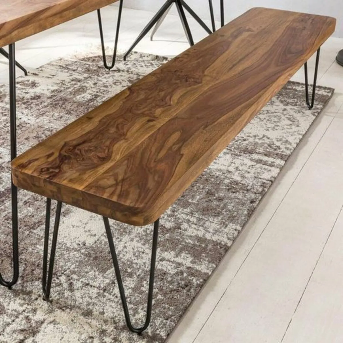 Solid wood dining bench Wooden bench - Image 3