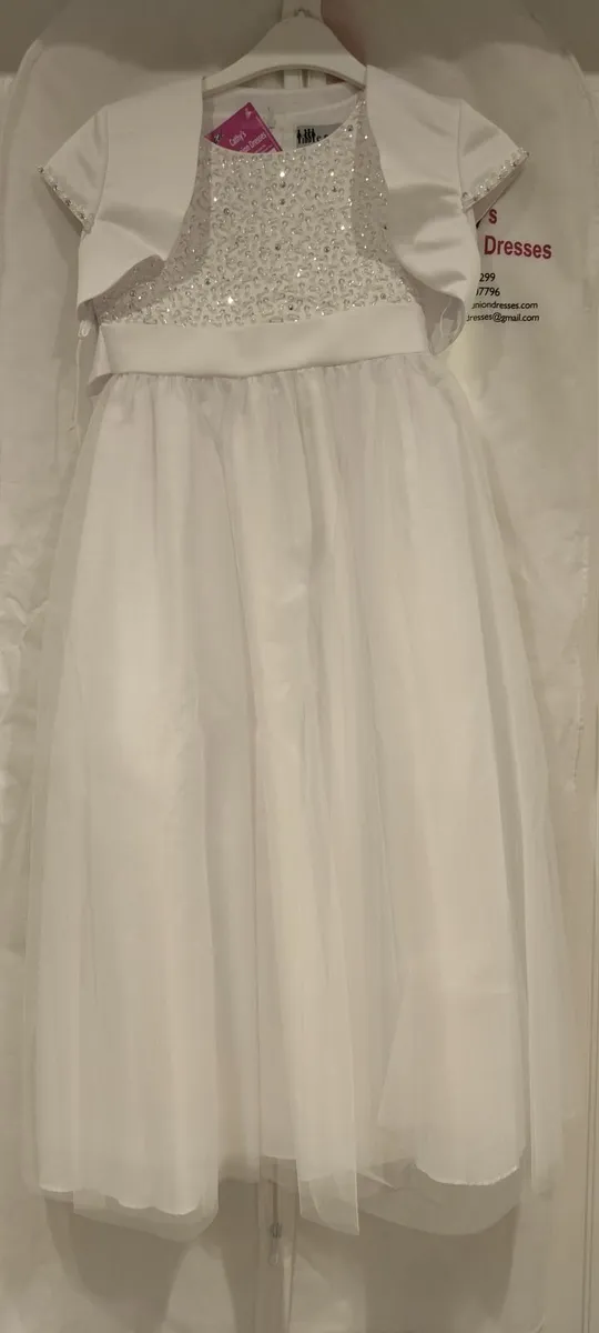 Beautiful brand new communion dress with bolero - Image 1