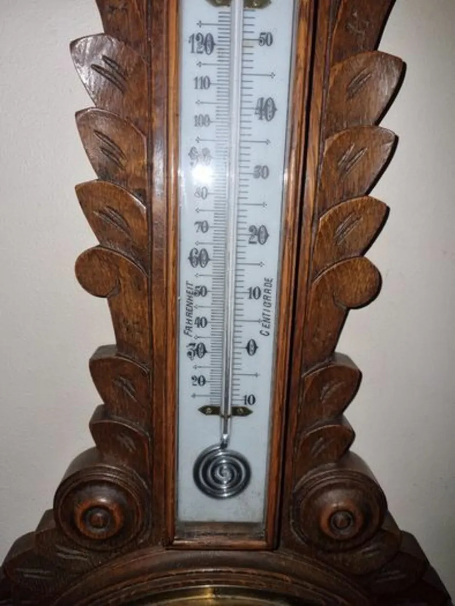 Large Victorian Banjo Barometer - Image 4