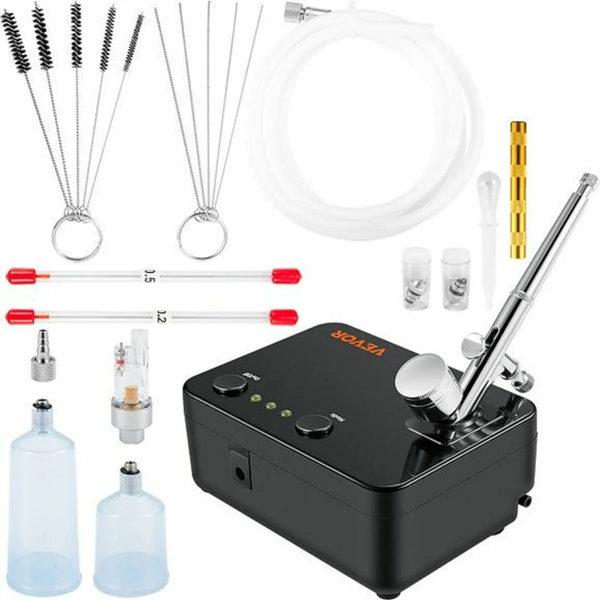 Airbrush Kit, Portable Airbrush Set with Compresso - Image 1