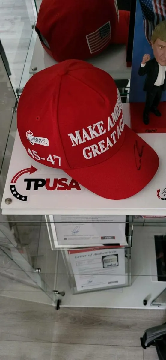 Offical Charlie kirk autograph cap - Image 2