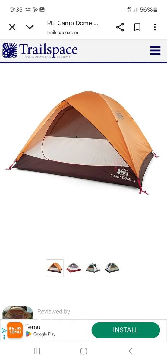 4 man tent - Image 1