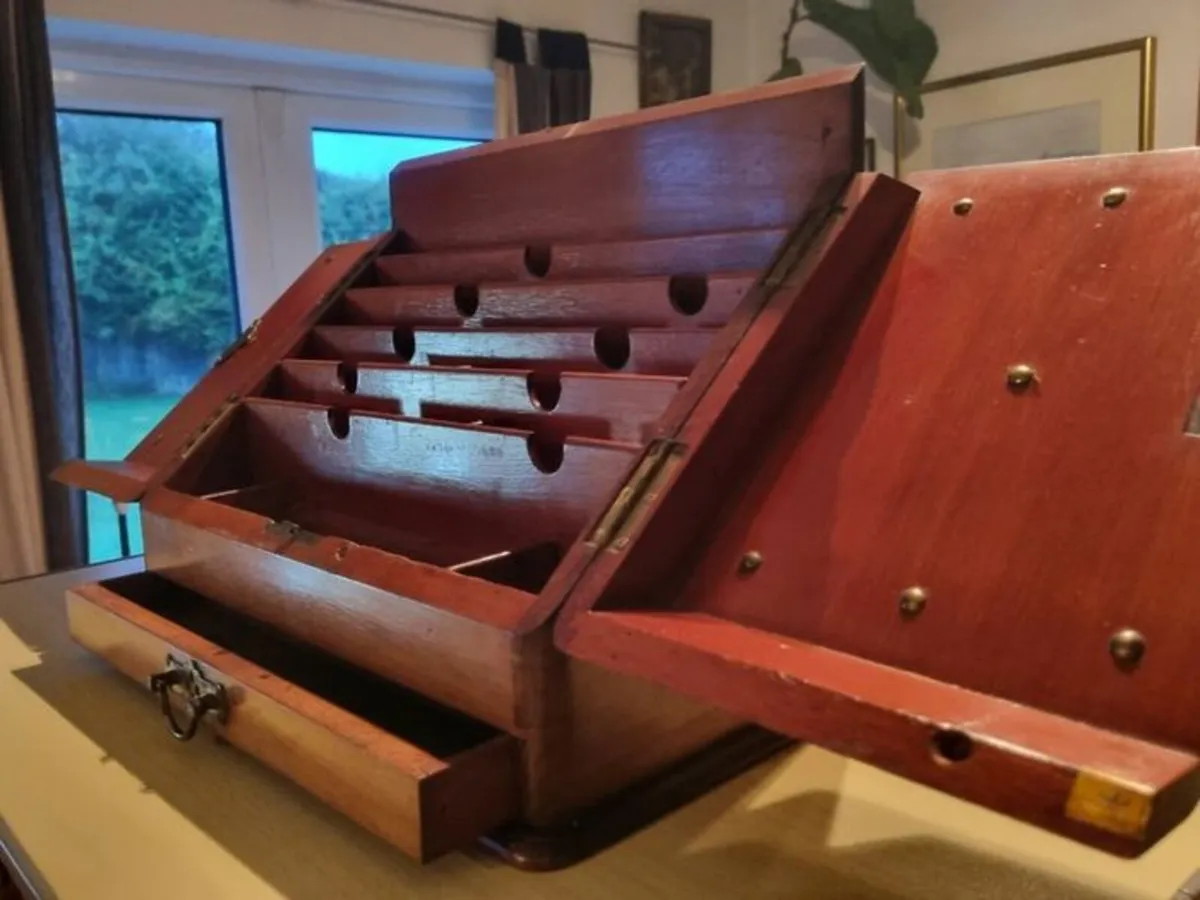 19th Century Victorian Mahogany  portable desk - Image 4