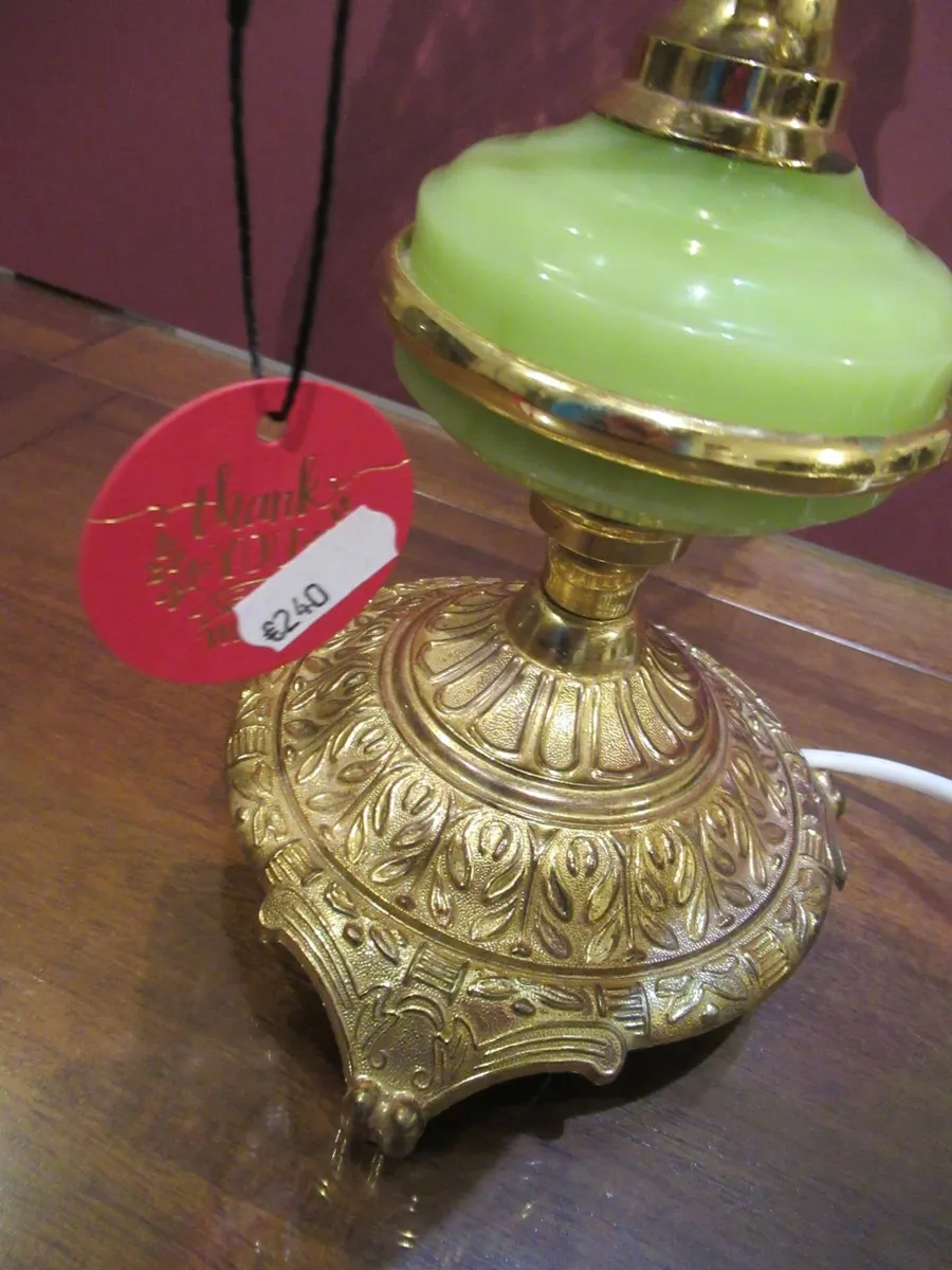 antique vintage art deco lamp shabby rustic retro - Image 3