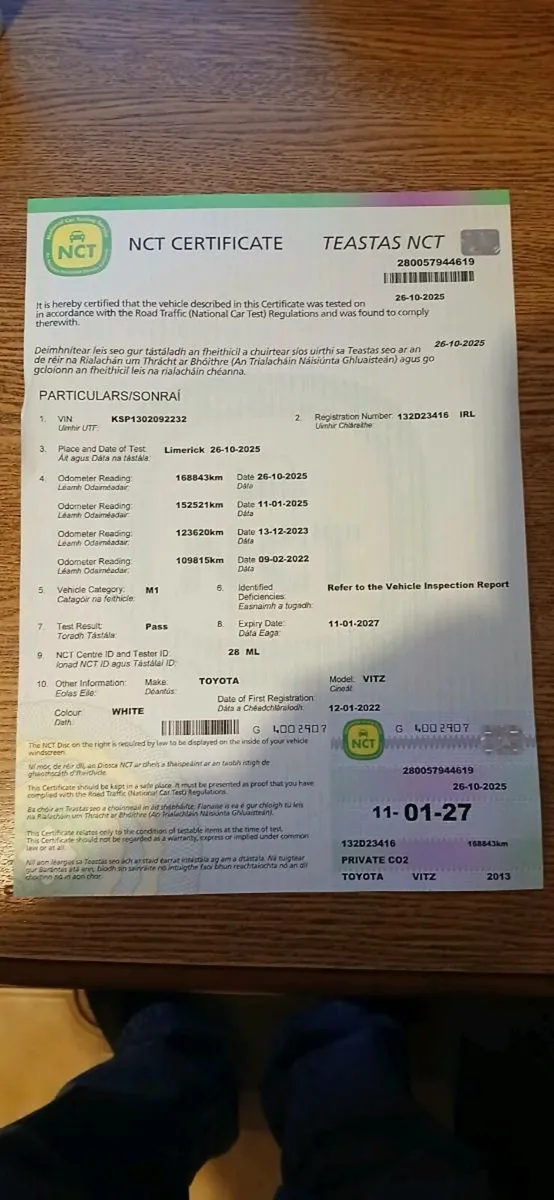 Toyota vitz new NCT 01,2027 - Image 2