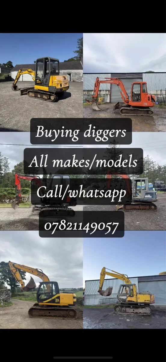 Diggers wanted, quick sale, buying diggers - Image 2