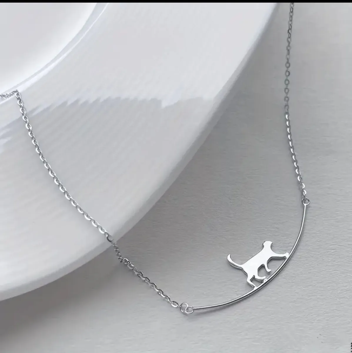 Silver Cat Pendant – Whimsical & Minimalist Charm - Image 4