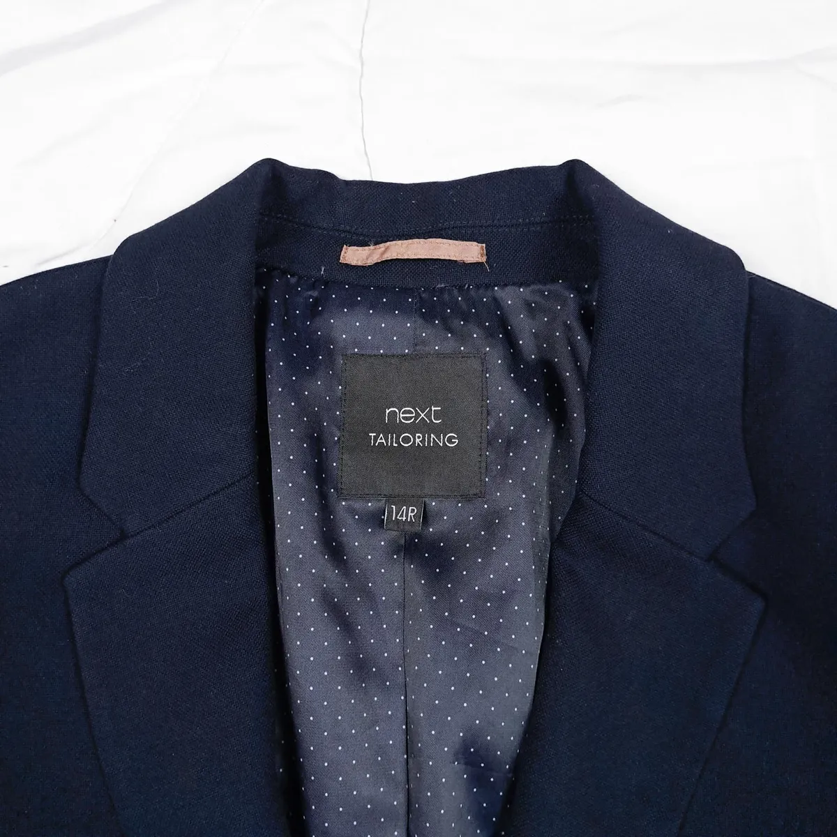 Next Navy Blue Fitted Blazer 14UK/42EU - Image 3
