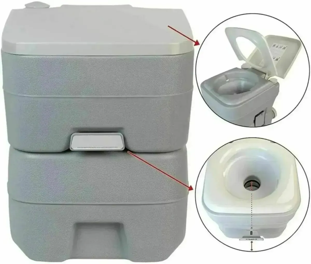 Camping Toilet Portable Outdoor Fresh Deluxe Seat - Image 2