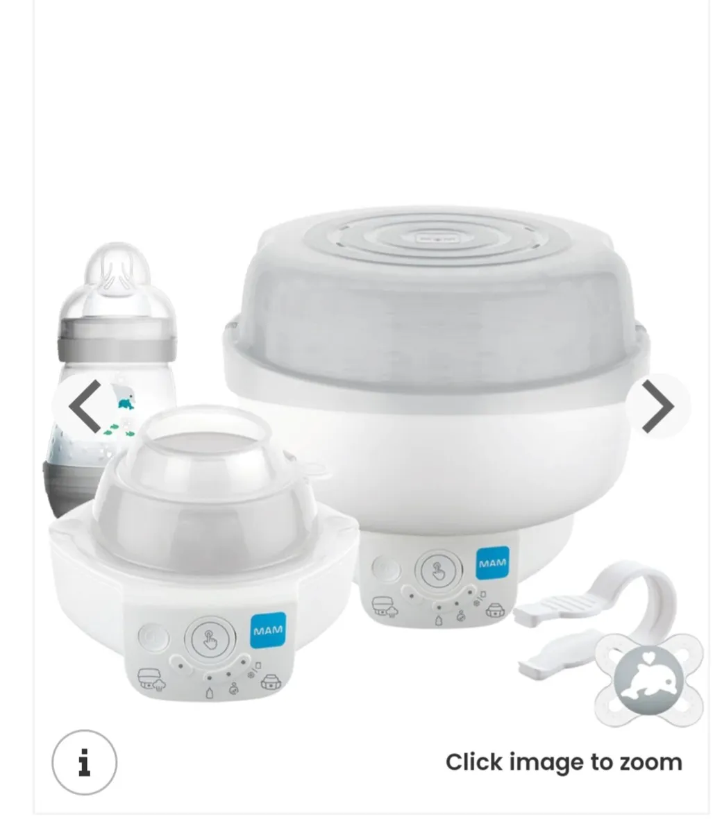 MAM bottle steriliser and food warmer + 8 bottles - Image 2