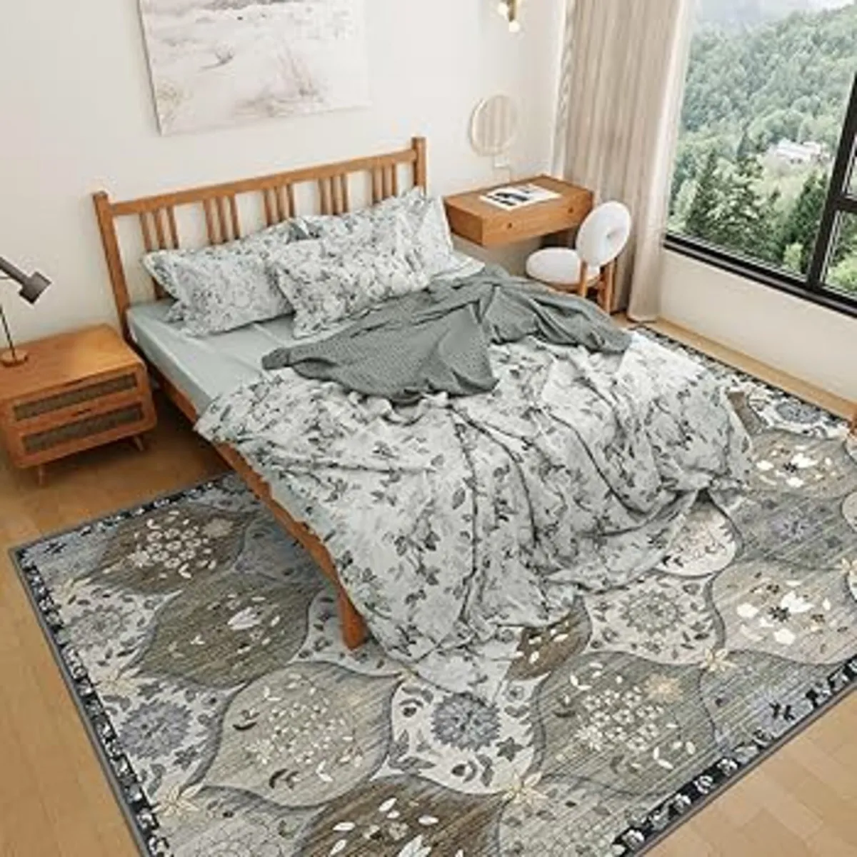 Large Rugs for Living Room - 160x230 cm Machine Wa - Image 2