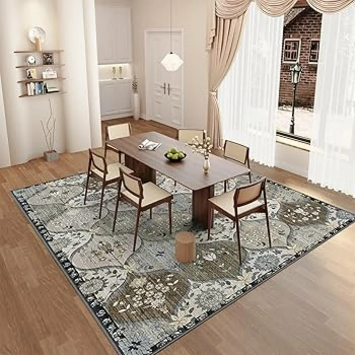 Large Rugs for Living Room - 160x230 cm Machine Wa - Image 4