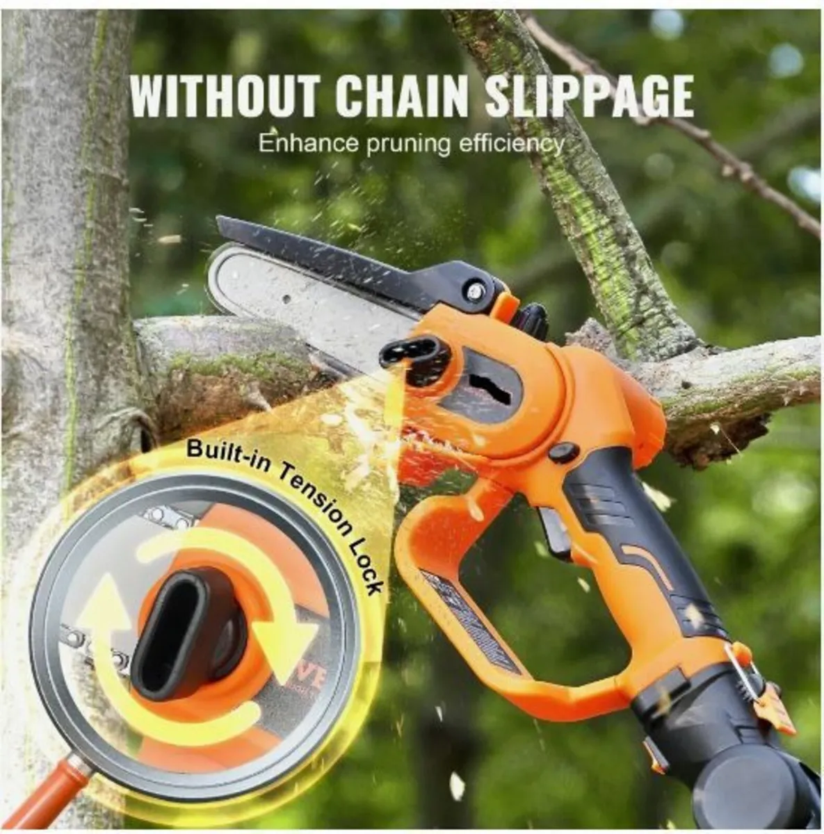 2-in-1 Cordless Pole Saw & Mini Chainsaw - Image 4