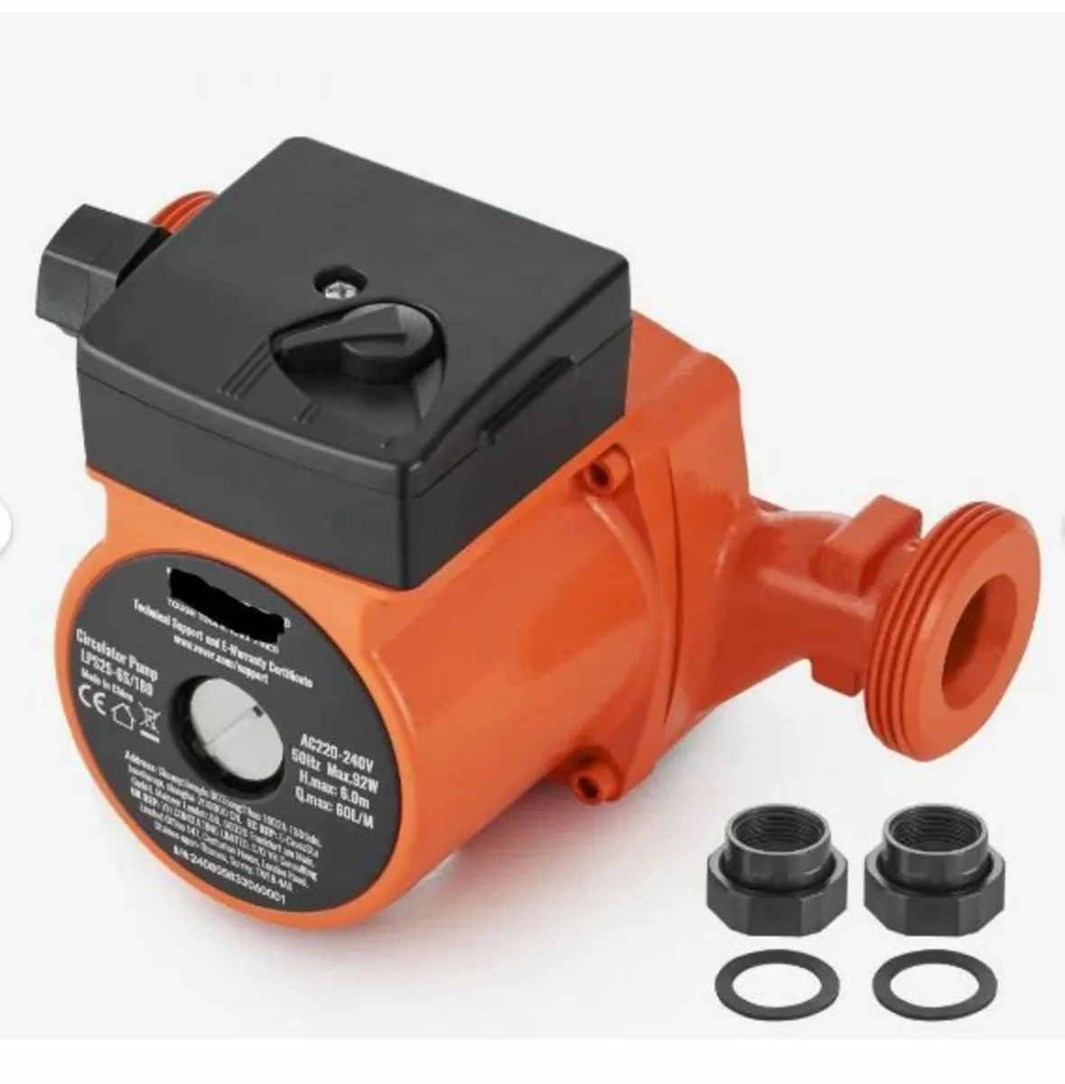 Hot Water Recirculating Pump, 220V, 92W - Image 1